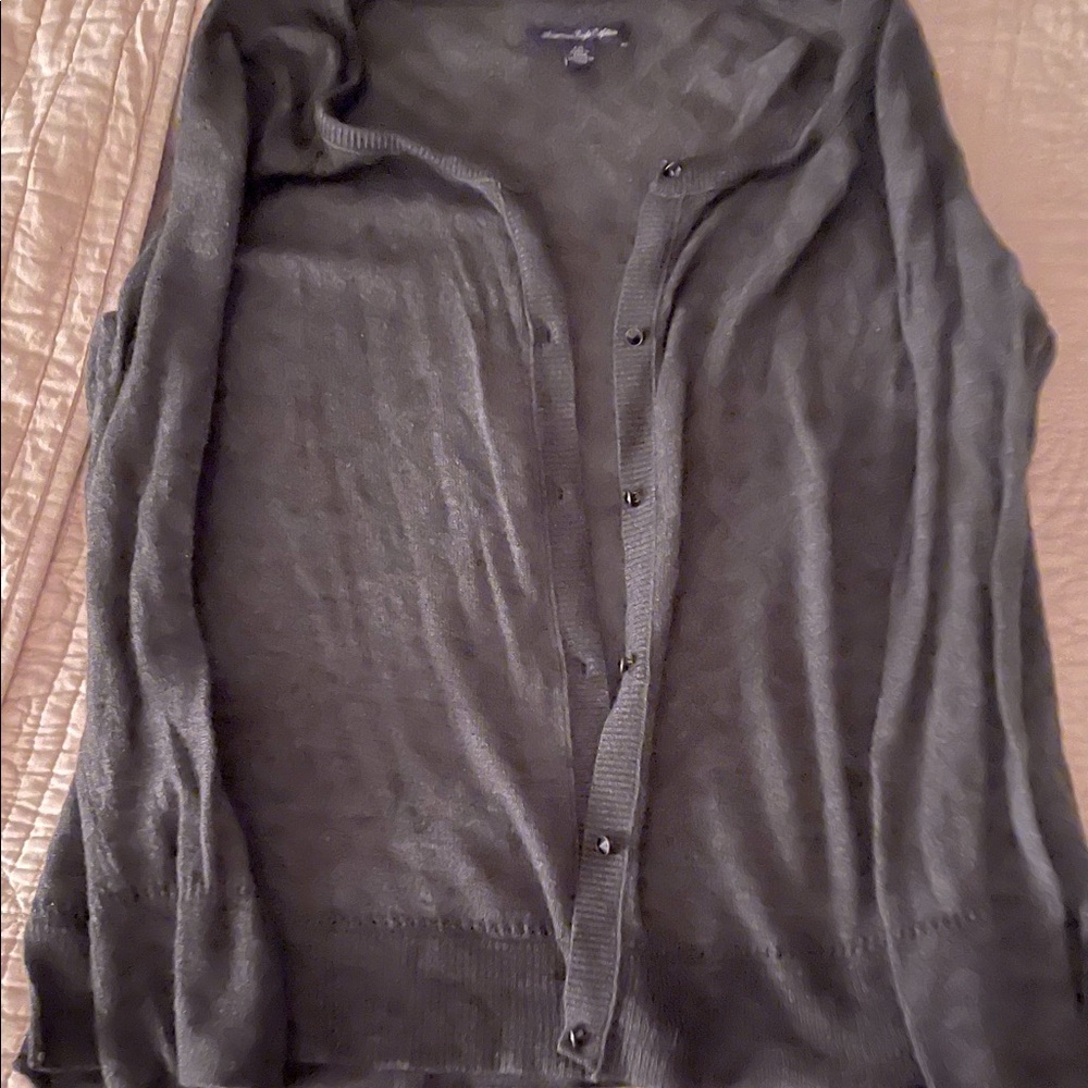 Large American Eagle gray cardigan